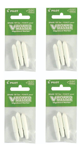 Ponta Marcador Quadro Branco Board Master Pilot Kit Com 12 0