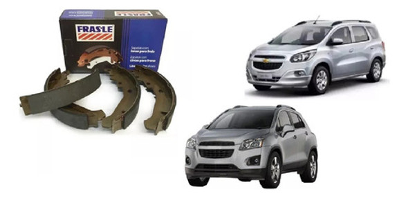 Juego Patines Zapatas X4 Chevrolet Spin Tracker Cobalt 0