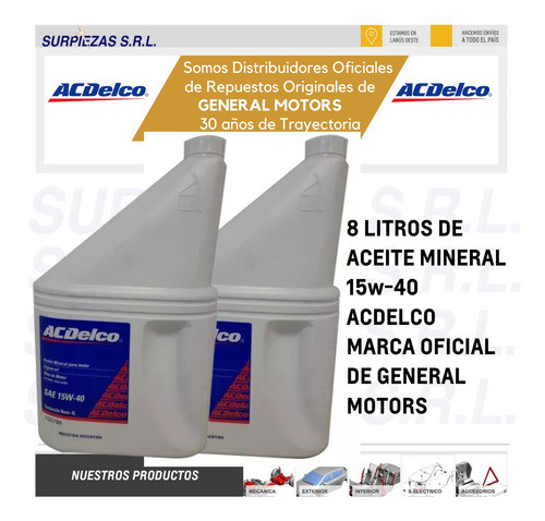 Kit Filtro + Aceite Mineral 15w40 Ranger 2.5/2.8 Maxion Acde 1