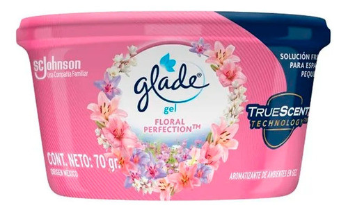 Glade Mini Gel Floral Perfection Aromatizante Ambientes 70gr 0