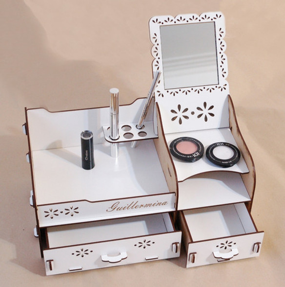 Organizador Exhibidor Cajones Cosméticos Maquillaje C/nombre 1