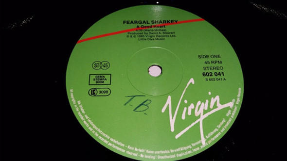 Feargal Sharkey A Good Heart Vinil Maxi Germany Temazo Hit 1