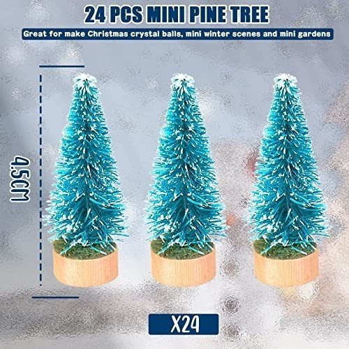 Arboles De Navidad Miniatura 4.5cm X 24u Aquamarina 1