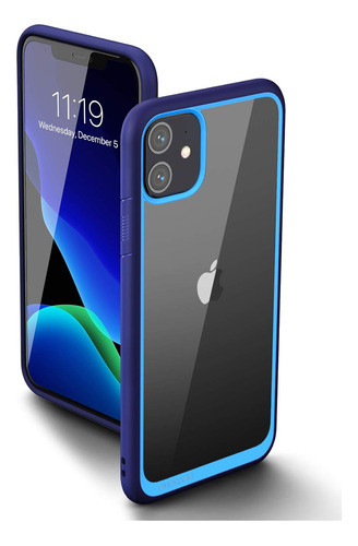 Funda Compatible iPhone 11 2019 Azul Marino Y Transparente. 0