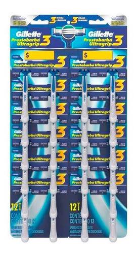 Pack X 24 Unid. Maquina  3 Filos Fija 1 Un Prestobar Pro 0