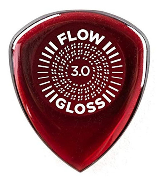 Paquete De 3 Púas Para Guitarra Jim Dunlop Flow Gloss De 3,0 0