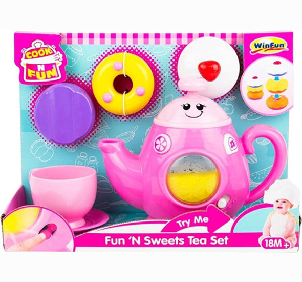 Juego De Té Musical Winfun Luz Y Sonidos Con Accesorios 0