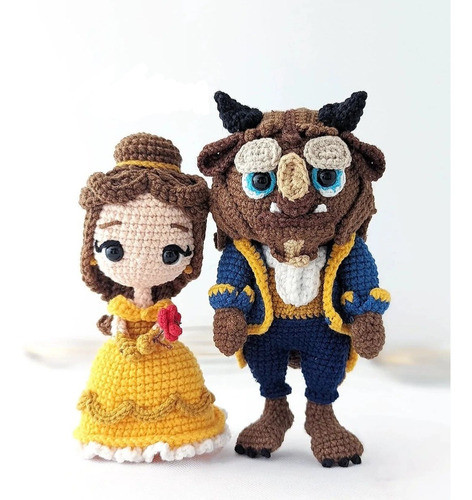 Patrones Amigurumis. Colección Bella Y Bestia X6. En Inglés. 1