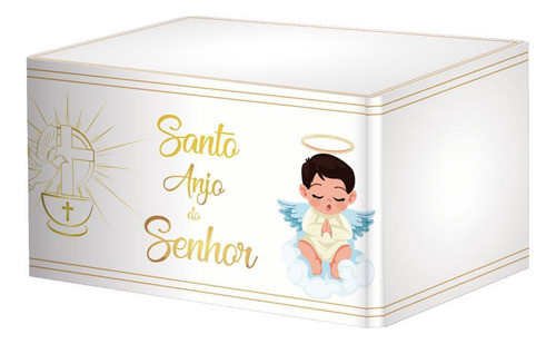 Capa De Mesa Batizado Em Tecido Sublimado Veste Fácil 0