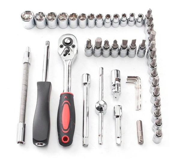 Juego De Dados Y Puntas Destornillador 1/4'' 46 Piezas 1