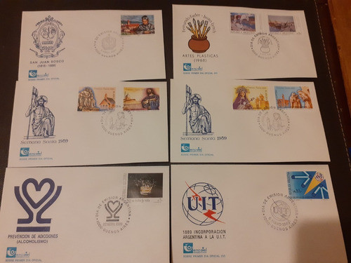 Lote 28 Sobres Primer Día Argentina. Año 1989 0