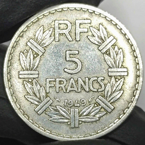 Francia 5 Francos 1949 Antigua Moneda De Colección 0