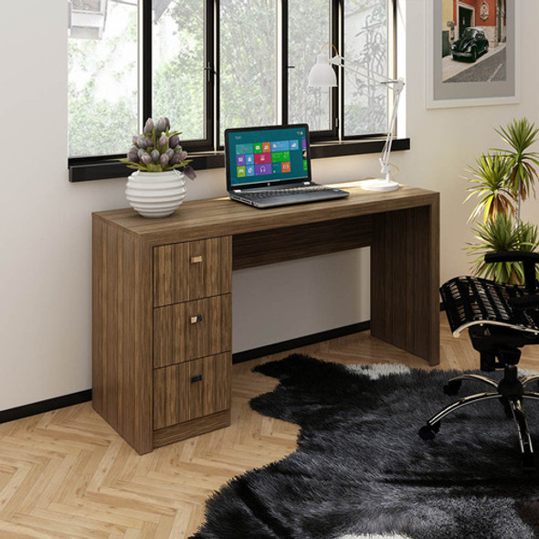 Mesa Para Escritório Me4102 Mdp Nogal - Gran Belo 1