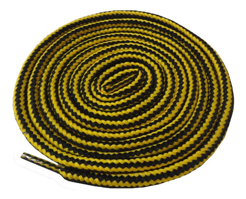 Par Cadarço Redondo Coturnos Botas Cat 1.20  Amarelo\preto 0