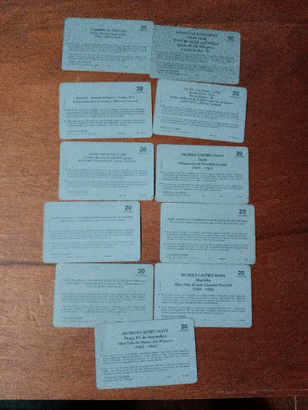 Lote 008 - Cartões Telefônicos Séries Museus E Pintores Bras 1