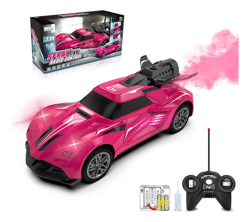 Olmuri Kids Remote Control Car, 1:24 Rc Car Toys With Spray, 0