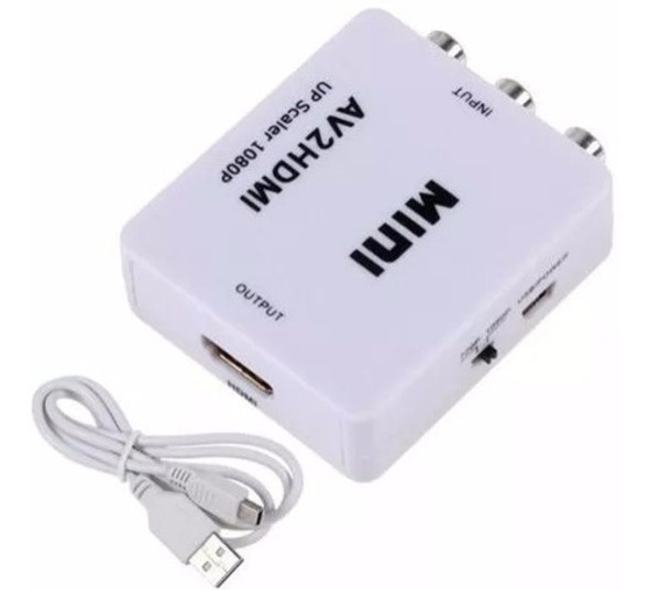 Conversor Adaptador Rca A Hdmi Directv Consolas Video Vhs 1