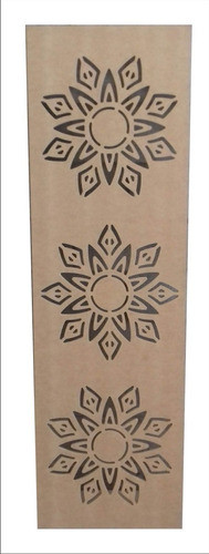 Divisor Ambiente Biombo Separador Panel Hoja Mdf Crudo 1