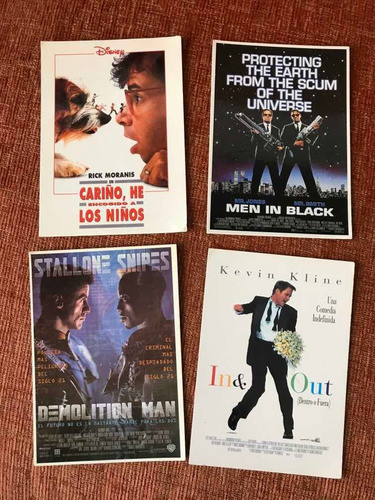 Postales Coleccionables Peliculas X4 0