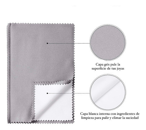 Paño Limpieza Para Joyería Plata Oro Acero Alta Calidad 1