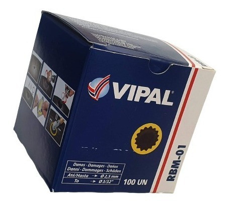 Kit Remendos+cola Camara Ar Bike Moto Rbm01 Vipal Cx C/100un 1