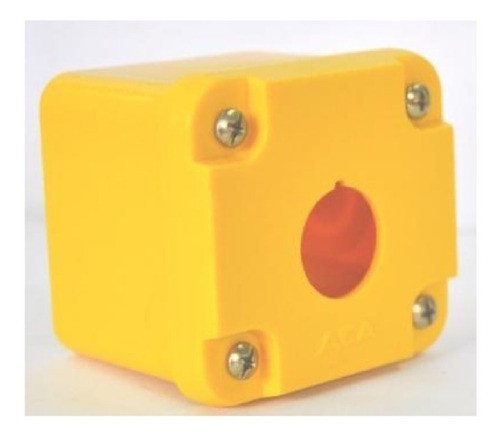 Botonera Pvc D.22mm Golpe De Puño Rojo C/ret, Giro Nc + Caja 1