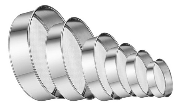 Cernidor Tamizador 6 Piezas Acero Inoxidable De 24 A 13 Cm 0