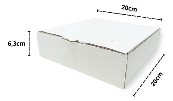 Caixa De Salgado Embalagem 20x20 Delivery C/25 Uni 1