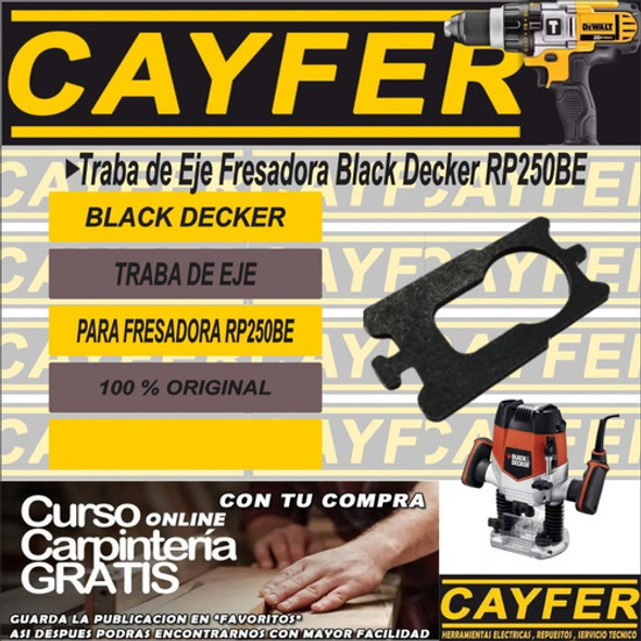 Repuesto Traba De Eje Fresadora Black Decker Rp250be 1 Repuesto Traba De Eje Fresadora Black Decker Rp250be 1