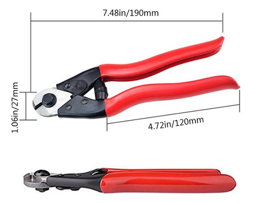 Cortador De Fio Multifuncional, Cabo De Aço, Etc. 1/8 1