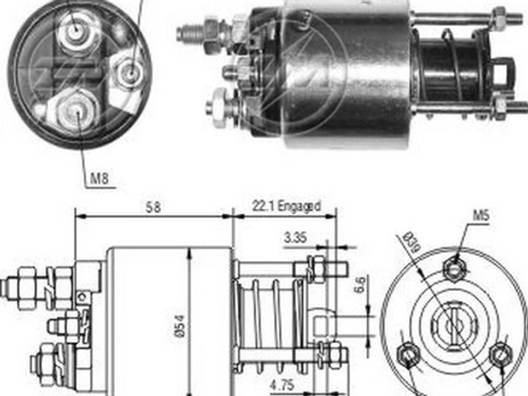 Solenoide O Automatico De Arranque Zm 9-595 0