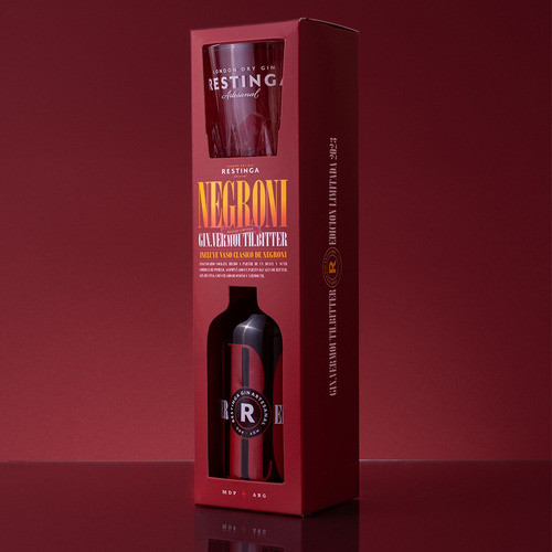 Negroni Restinga 375cc + Vaso Regalo Gift Box 1