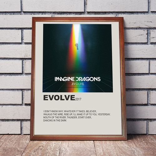Imagine Dragons Poster Album Evolve En Cuadro Para Colgar 0