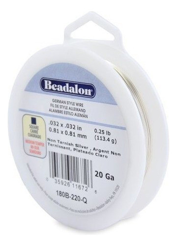 Bedalon  Alambre Para Manualidades Calibre 20 Plata Resisten 0
