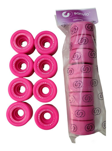 Ruedas Sanvio Alimorapuntanapatin Artistico Libre Rosas 8uni 1
