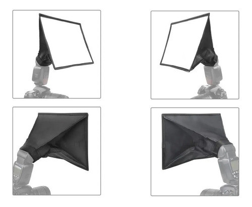 Difusor Plegable Softbox Universal 20x30 Cm Flash Reflex 1