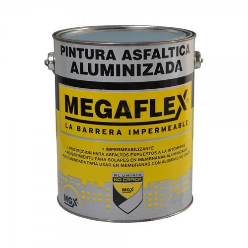 Pintura Aluminizada Megaflex X4lt + 1 Lija Agustina 0