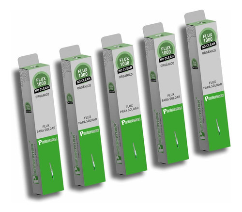 5x Flux Microsoldaduras  Orgánico 1000 No Clean Pastermax 0