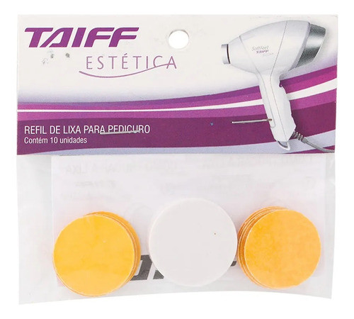 Taiff Soft Feet Refil Lixa Pés 10 Und Finas Auto-adesivas 0