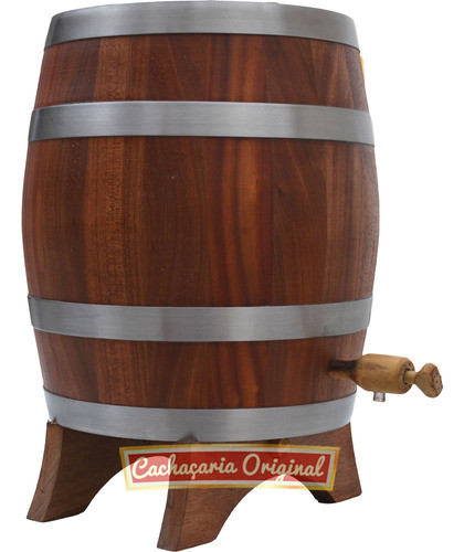 Barril Carote Pipa Cachaça Cabureíba Vertical 5 Litros 1