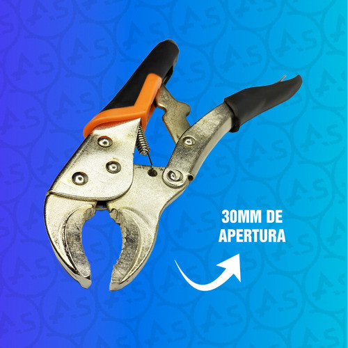 Pinza De Presion Fuerza Con Mango Mordaza Regulable Acero 1