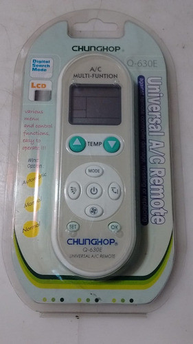 Control Remoto Universal Aire Chunghop Q-630e 0