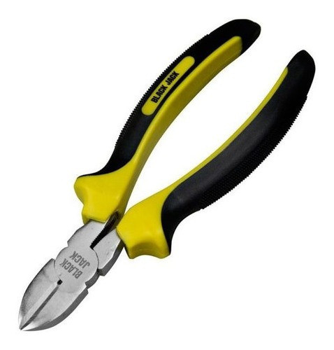 Alicate Corte Oblicuo 7 Pulgadas Black Jack Mango Ergonomico 0