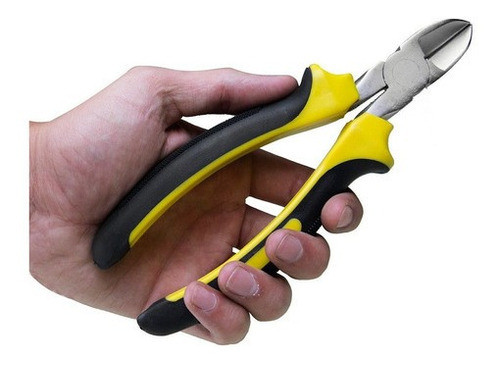 Alicate Corte Oblicuo 7 Pulgadas Black Jack Mango Ergonomico 0