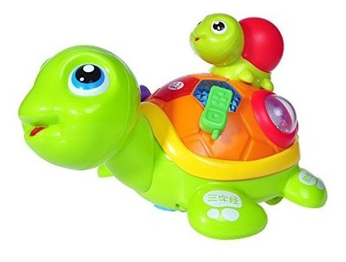 Tortuga Con Hijo Con Luz Y Sonido - Huile Toys 0