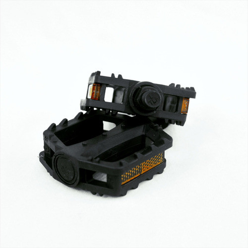 Pedales Bicicleta Importado Plastico Negro 1/2 85x80 Mm A1 1