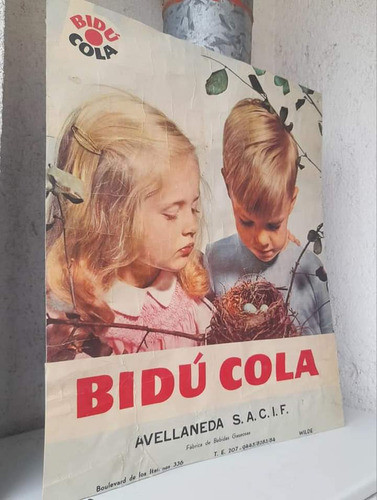 Antigua Publicidad Papel Bebida Bidú Cola Añooriginal 1960 1