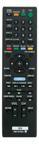 Control Remoto Rmt-b102a Para Sony Blu-ray Bdp-s350 Bdp-bx1 0