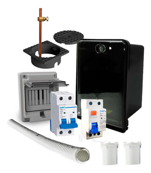 Pilar De Luz Bajada Monofásica Kit Homologado Eden Edes 0