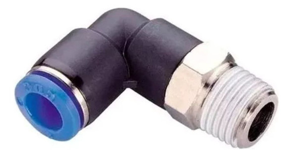 Conector Neumático Codo Giratorio P/tubo 4mm Rosca M5 Aire 0